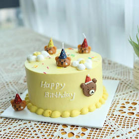 小熊奶油水果蛋糕（配蜡烛）