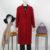 FOCALS福柯斯冬季长袖休闲长款纯色加厚羊毛大衣外套FYLDK721R1 商品缩略图0