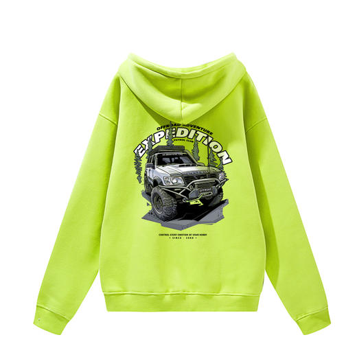 尼桑日产途乐越野车印花图案带帽抓绒卫衣宽松版型潮人服装NMT-1720 商品图7