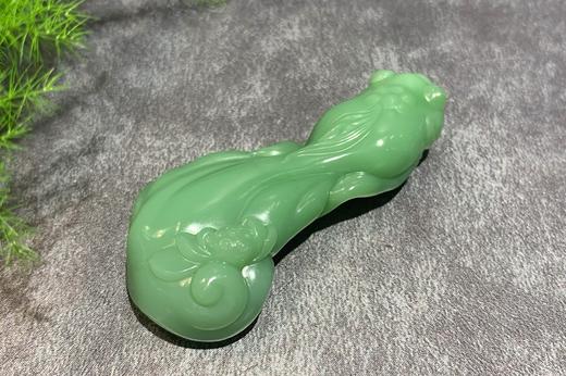 【御珠宫坊】碧玉金鱼挂件 商品图2