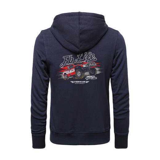 4X4FBLIFE赛事赛车T3印花图案拉链带帽个性长袖卫衣毛圈款休闲衫NMT-1716 商品图3