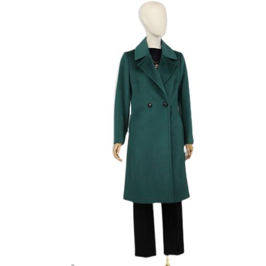 FOCALS福柯斯冬季长袖修身中长款纯色羊毛大衣外套FYJDK833GA 商品图4