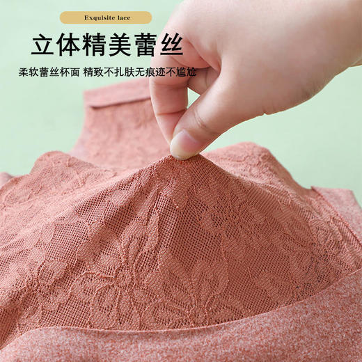 买1送1【锁温保暖免穿文胸】秋冬德绒蕾丝保暖背心自发热保暖蓄温防寒科学版型修身显瘦10斤超透气超润肤，舒适无痕！ 商品图4