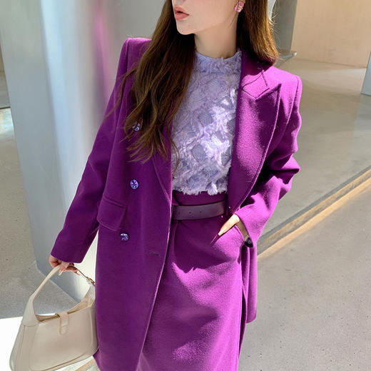 【香奶奶1:1高定】希勒勒 水晶宫的美丽与哀愁 淡紫色滴油925银针耳钉 商品图7