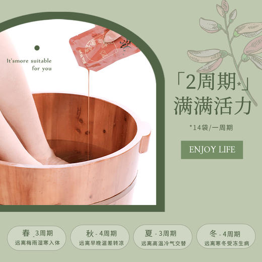 彬万/BinWan 泡脚足浴汤药包2盒装 远离湿态赶走疲劳好睡眠[福利品] 商品图2