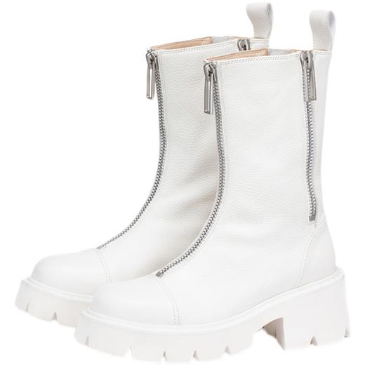 预售|VITTORIO VENTURA【徐璐同款】薇薇燃荔枝纹牛皮轻厚底拉链马丁靴（默认顺丰到付 联系客服报销）.潮快闪[ 福利品] 商品图4