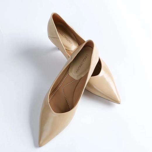 【à perles】尖头小高跟，软胎牛，一脚蹬，4cm后跟，百搭通勤【清仓，不退不换】 商品图4