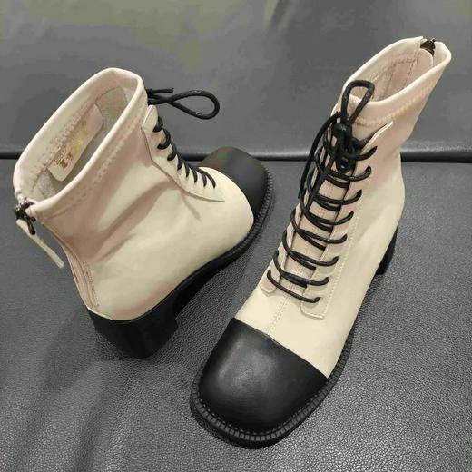 lfgj jeans bd517时尚轻奢粗跟休闲女靴 商品图5