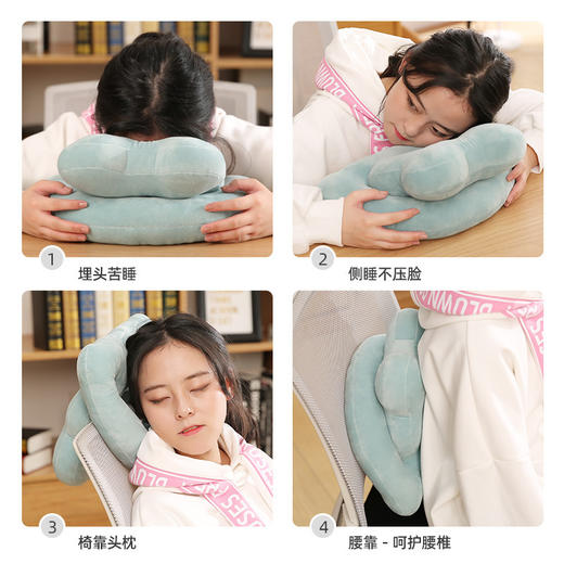 【成人儿童通用午睡枕】办公室午睡神器小学生午休趴枕桌上成人儿童趴睡枕睡午觉男女生睡觉抱枕 商品图2