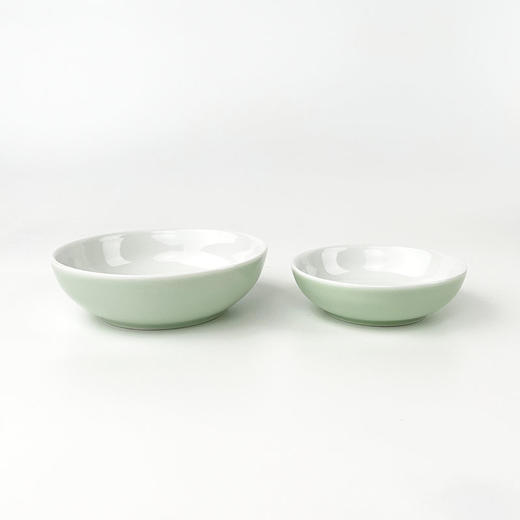 不仁斋新款正德盘一套豆青釉＋纯白釉 商品图4