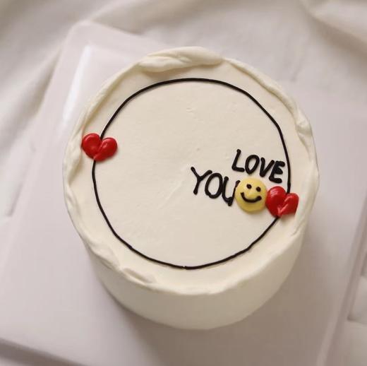 简约love you 蛋糕 商品图0
