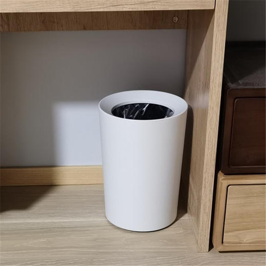 日本Asvel塑料垃圾桶6.7L（圆白） 商品图4