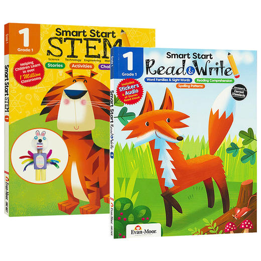 聪慧启蒙系列 英语阅读与写作 科学练习册 一年级 英文原版 Smart Start Read and Write STEM Grade 1 美国加州小学教辅 英文版 商品图0