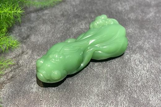 【御珠宫坊】碧玉金鱼挂件 商品图4