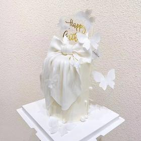 风蝶令·惊鸿起 奶油霜蛋糕【图片为超高款】