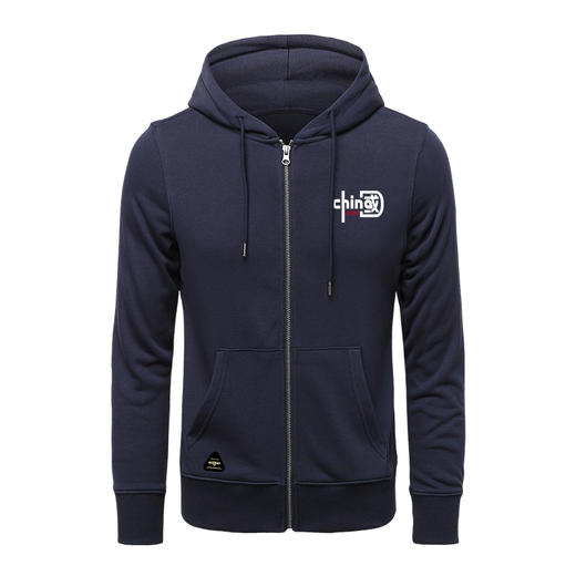 简约中国图案设计印花秋冬拉链带帽卫衣聚会文化衫潮男个性外套NMT-1710 商品图2