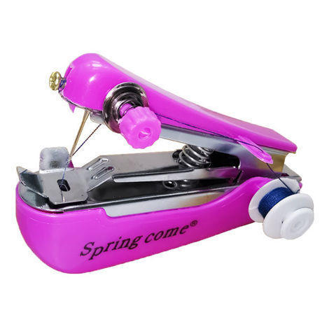 【家用电器】便携式小型迷你手动缝纫机家用多功能简易手工袖珍手持微型裁缝机 商品图3