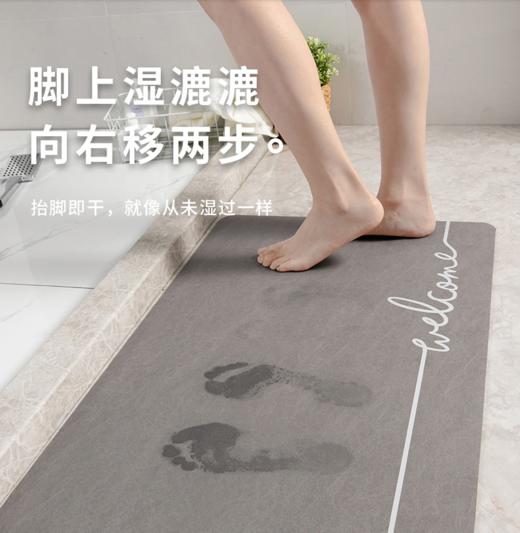 家用入户门刮沙地垫、卫生间七彩绒吸水速干地垫 商品图1