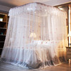 自然醒导轨窗帘布绣花款蚊帐 轻奢尊享HH 商品缩略图1