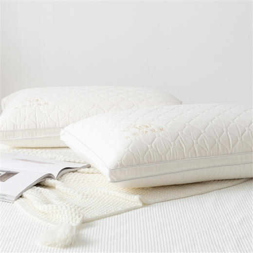 自然醒高弹乳胶功能枕防48*74cm螨舒睡枕头芯护颈椎枕头舒芯梦乡高弹助睡眠单人48*74cm枕芯SXM 商品图1