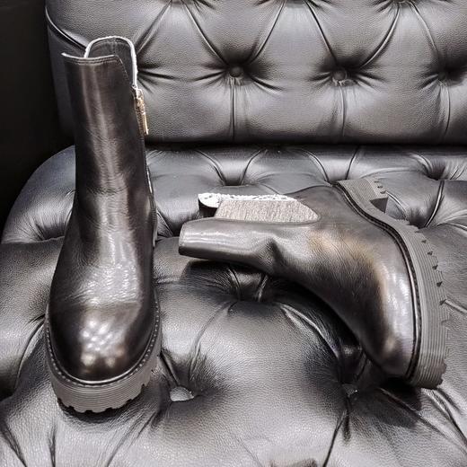 LFGJ 0126 秋冬新款真皮平底复古马丁靴 商品图8