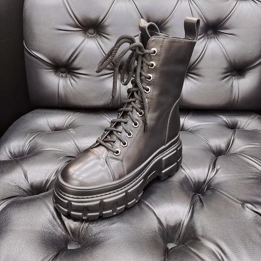 LFGJ 2254 休闲百搭增高厚底真皮靴 商品图0