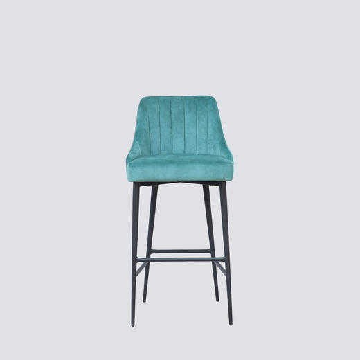 NS家居nsfurniture软包布艺金属脚吧椅NSBA-4124B 商品图0