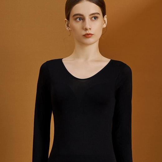 买一套送一套【玻尿酸面膜衣保暖内衣套装】轻薄贴身无痕修身显瘦10斤弹力伸展不紧绷久穿不变形面料柔软保暖秋衣秋裤套装 商品图3