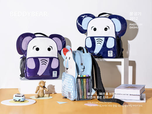 杯具熊3色开学乐园书包尺寸：31*13*36cm 商品图3