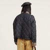谜底2021冬新款复古运动风拼接粗花呢短款羽绒服女214MY2431 商品缩略图2