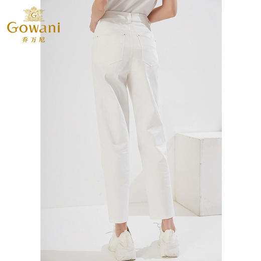 乔万尼休闲裤透气白色长裤EI3F213 商品图3