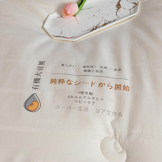 自然醒A类有机全棉大豆纤维被冬被四季通用双人空调被纯棉轻薄被子春秋被芯LFS 商品图5