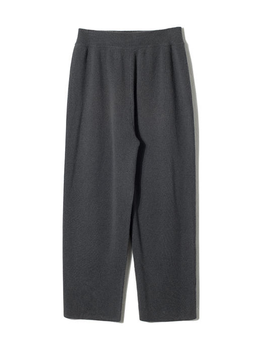 女士2021新款羊毛混纺高腰直筒针织长裤 商品图4