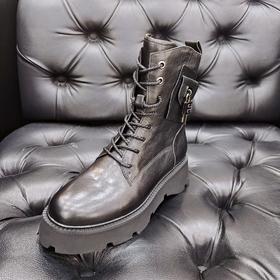 LFGJ 12304 超轻厚底真皮马丁靴