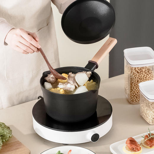 【亲爱的客栈同款 德国红点大奖】悦味全新升级元木系列创意锅具 多功能不粘锅厨房套装 商品图6