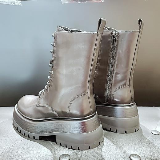 LFGJ 6140   时尚牛皮绑带厚底马丁靴 商品图2