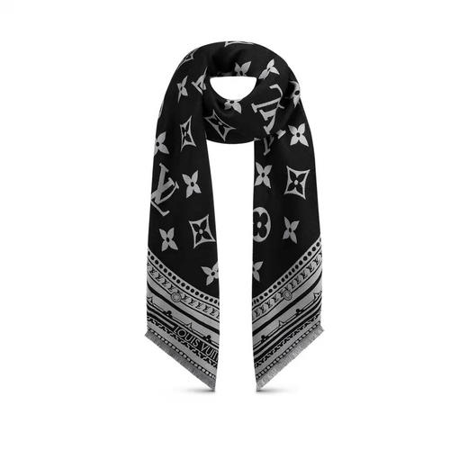 价值5850 同步柜台境外货 驴牌双面经典真丝羊绒围巾大披肩 双面双色 z 新同步 牛货 商品图4