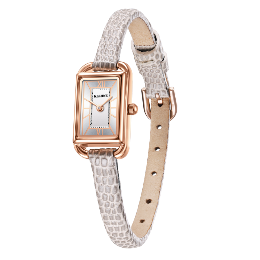 【三色可选】kishine新款迷你细带小方表手表女手链礼盒套装 ins风