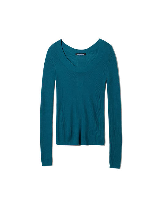 女士2021新款精纺阿拉善山羊绒圆领套头衫 商品图4