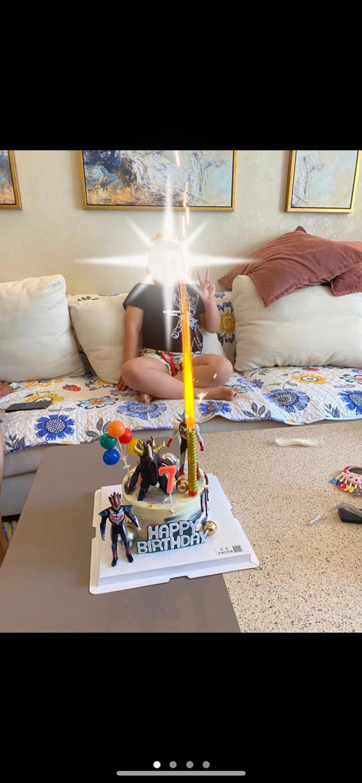 私人订制奥特曼蛋糕，图片全部为定制后成品展示，没有完全重复的两款，下单前可私信客服 商品图4