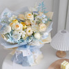 《海盐气泡》喷染蓝色系混搭花束 商品缩略图0