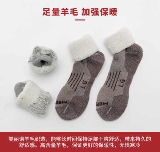 赛乐Zealwool官网同步60%美利奴羊毛加厚男女同款袜Hiking系列 商品图4