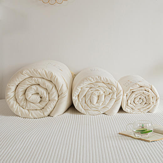 自然醒A类有机全棉大豆纤维被冬被四季通用双人空调被纯棉轻薄被子春秋被芯LFS 商品图6