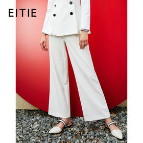 EITIE爱特爱新款时尚简约通勤职业显瘦直筒休闲裤长裤女6305012