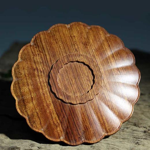 时尚卷莲纹杯垫° 酸枝 商品图4