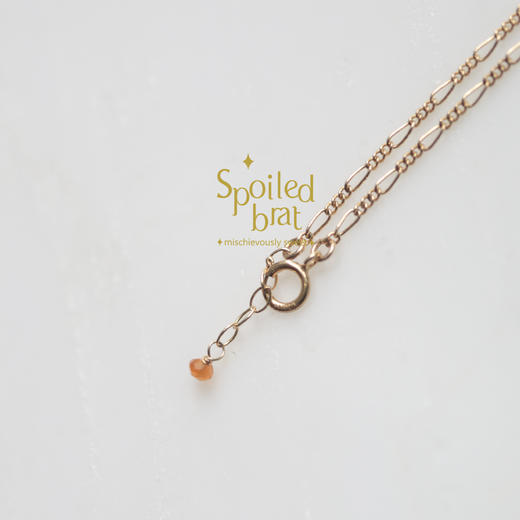 SpoiledBrat Jewelry锆石眼睛圆牌项链 商品图3
