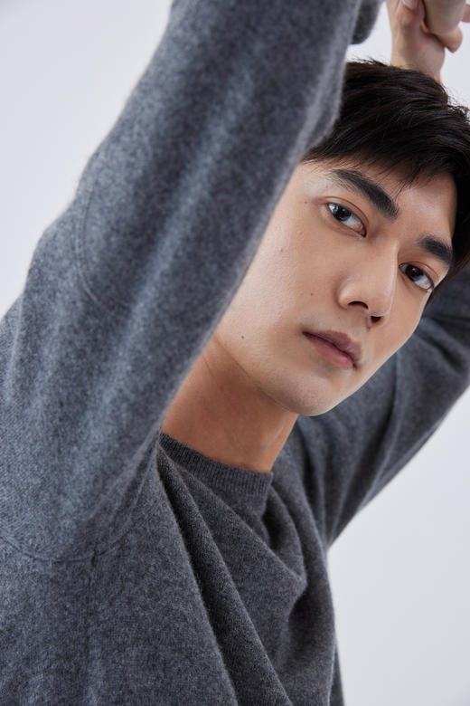 秋冬 圆领羊绒男套衫 SJF16M089N 商品图2