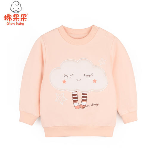 棉果果冬季女童挂里套头卫衣M422180221750 商品图0