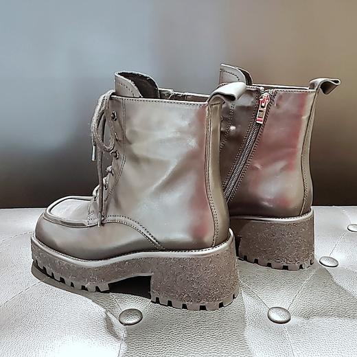 LFGJ 12409 牛皮方头一体跟腕靴 商品图4