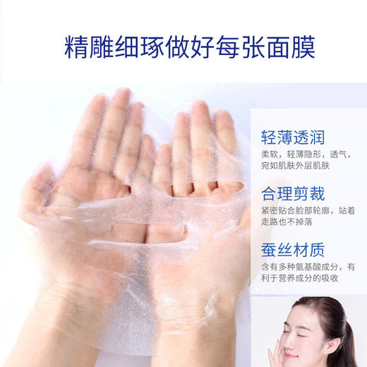 北极泉玻尿酸水润面膜 5片/盒 充盈补水保湿精华紧致透亮肌肤 商品图1